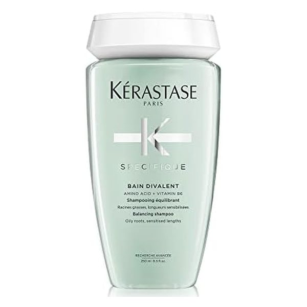 Kerastase Specifique Balancing Shampoo For Oily Scalp & Hair - Cleanses Oil From Roots and Hydrates Dry Hair Ends