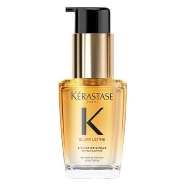 Kerastase Elixir Ultime Refillable Hair Oil - Hydrates & Smoothes Frizz, Adds Shine, With Wild Camellia, Nourishes & Strengthens Hair